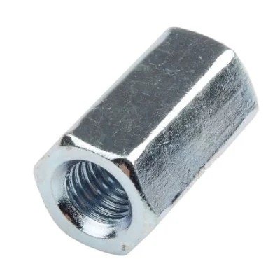 น็อตยาวหกเหลี่ยมชุบสังกะสี M 3d Hex Coupling Nuts Din 6334