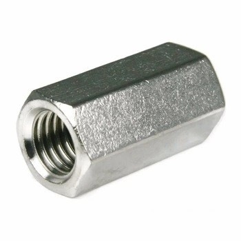 น็อตยาวหกเหลี่ยมชุบสังกะสี M 3d Hex Coupling Nuts Din 6334
