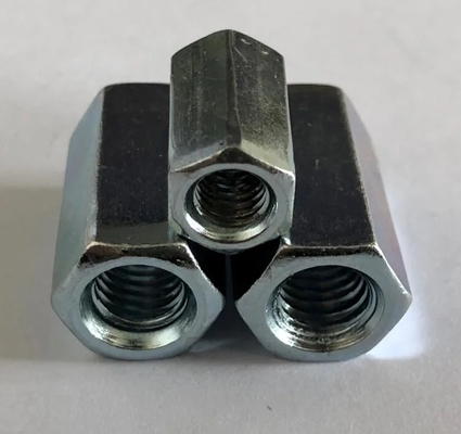 น็อตยาวหกเหลี่ยมชุบสังกะสี M 3d Hex Coupling Nuts Din 6334