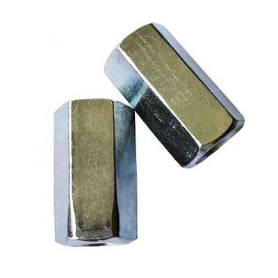 น็อตยาวหกเหลี่ยมชุบสังกะสี M 3d Hex Coupling Nuts Din 6334