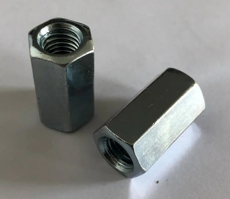 น็อตยาวหกเหลี่ยมชุบสังกะสี M 3d Hex Coupling Nuts Din 6334