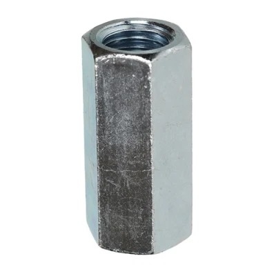 น็อตยาวหกเหลี่ยมชุบสังกะสี M 3d Hex Coupling Nuts Din 6334