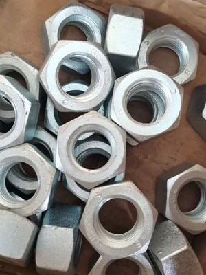 Hex Nut 4.8/8.8 เกรดซิงก์ปลูกคาร์บอนสแตนเลส HDG Nut โรงงาน