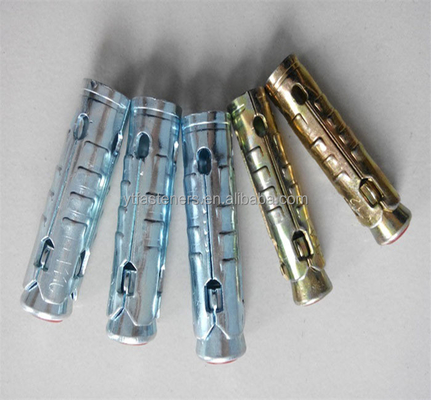 M8 Sawtooth Gecko Expansion Screw หลอดโลหะเล็บ Anti Loose โลหะคาร์บอน