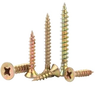 โฟสฟาต 3.5 สีดํา Cross Countersunk หัว Woodworking สกรูความแข็งแรงสูง