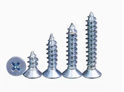 สกรูการดึงตัวเอง 304 316 สกรูไม้สําหรับหัวไม้ Cross Countersunk