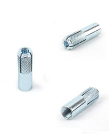 เหล็กกล้าคาร์บอนสีสังกะสีแบบหยดลงใน Anchor Bolt M6 - M20 DIN