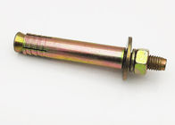 Fasteners Expansion Bolt M12 Yellow Zinc Plated Grade 4.8 Carbon Steel For Elevator