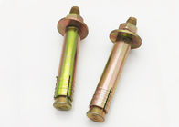 Fasteners Expansion Bolt M12 Yellow Zinc Plated Grade 4.8 Carbon Steel For Elevator