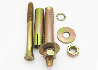 เครื่องเชื่อม โลหะคาร์บอน ลิฟท์ขยายแอนเกอร์ โบล็อต สี ซิงค์ Plated M6-M24