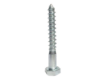 หัว Hex สกรูไม้ สแตนเลสคาร์บอน สีขาว เซ็นก์ Plated DIN571 M6-M12 สําหรับเครื่องประกอบ
