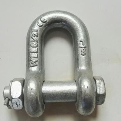 Marine Rigging สังกะสีชุบสังกะสี Anchor Dee Shackle ตัวยึดราคาโรงงาน
