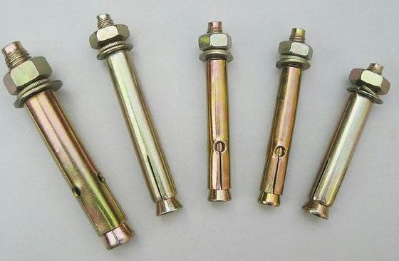 ซิงค์ Plated M12 ผ่าน Bolts 50-150mm ความยาว