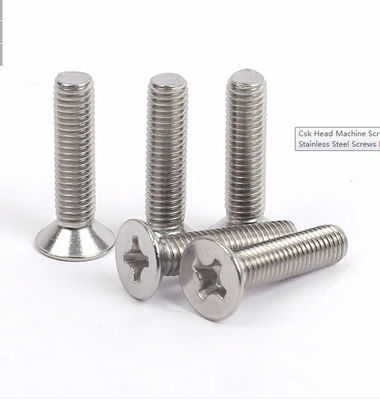Din 965 ตัวยึดสแตนเลส 4.8 สกรูหัวจม Countersunk เกรด