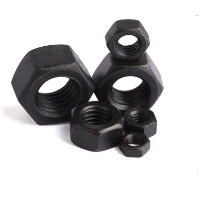 Heavy Class 2 Hex Head Nuts เหล็กกล้าคาร์บอนแบล็กออกไซด์ Din 934 Metric