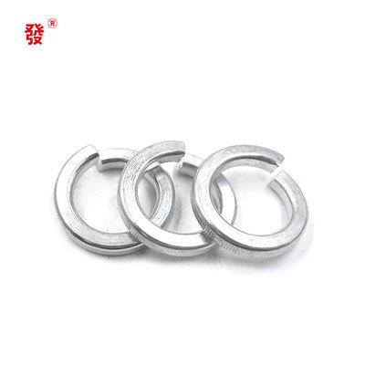 สีขาวสีเหลืองสังกะสี Din127b แหวนสปริงเหล็กคาร์บอนชุบสังกะสีแบบจุ่มร้อน