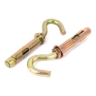 ซิงก์ Plated DIN โคลมคาร์บอนสแตนเลส Anchor Bolts J ประเภทแหวน Hook