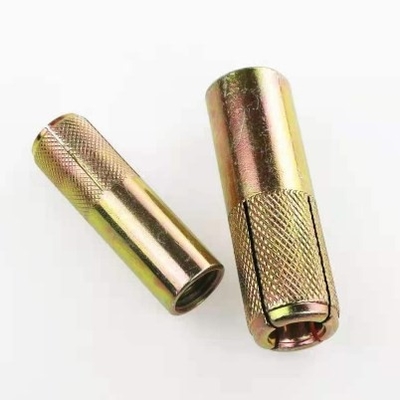 4.8 เกรด ดรอปในแอนเกอร์ Fasteners Q195 โลหะคาร์บอนสแตนเลสเหลืองปูน Plated