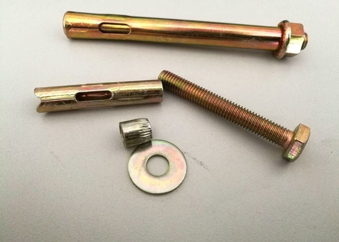 M12 M16 สังกะสีชุบสังกะสีจารบีสลักเกลียวพร้อม Hex Flange Nut DIN BSW ANIS Standard