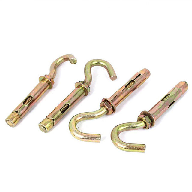 ซิงก์ Plated DIN โคลมคาร์บอนสแตนเลส Anchor Bolts J ประเภทแหวน Hook
