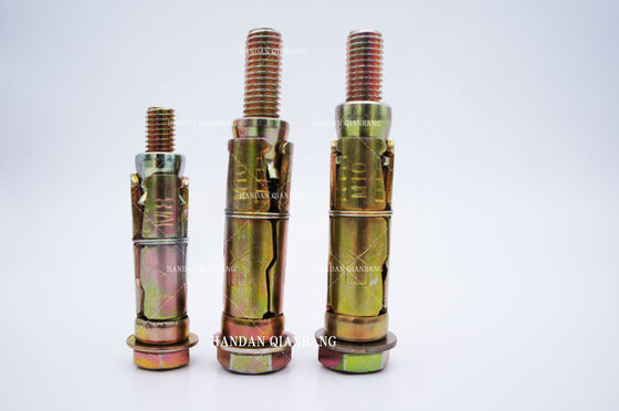 M6 M10 สลักเกลียวยึดติดกับตัวขยาย 3PCS เหล็กชุบสังกะสี